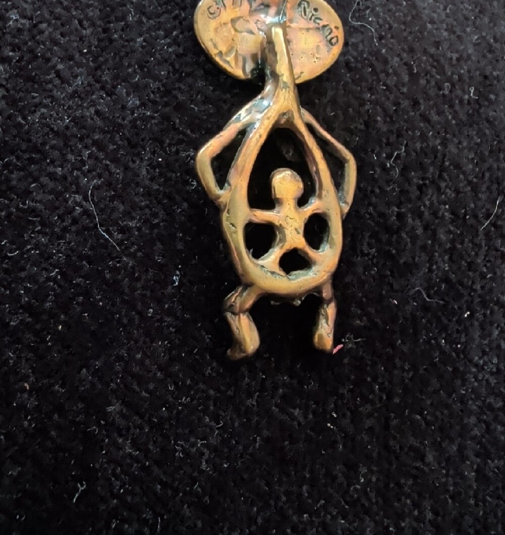 Handmade Tribal Fertility Idol Pendant - Picture 2 of 5